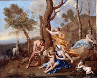 Die Pflege des Jupiter von Nicolas Poussin